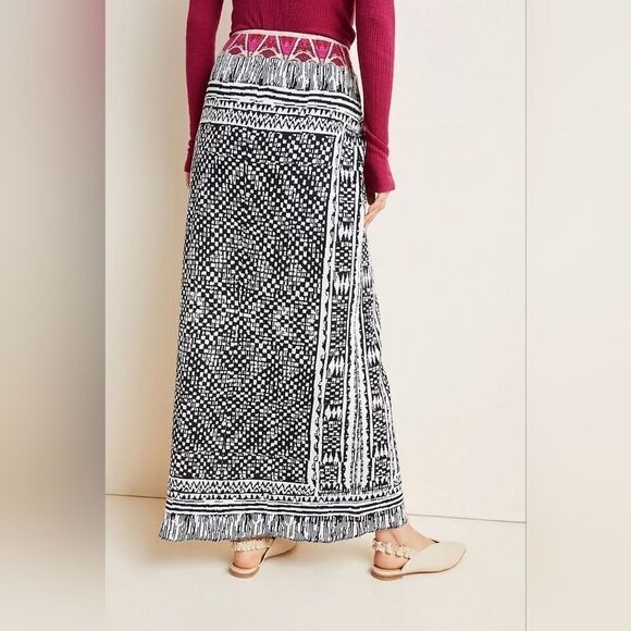 Anthropologie Cecilia Prado Printed Bilbao Sweater Boho Knit Maxi Skirt Small‎ - Picture 3 of 10